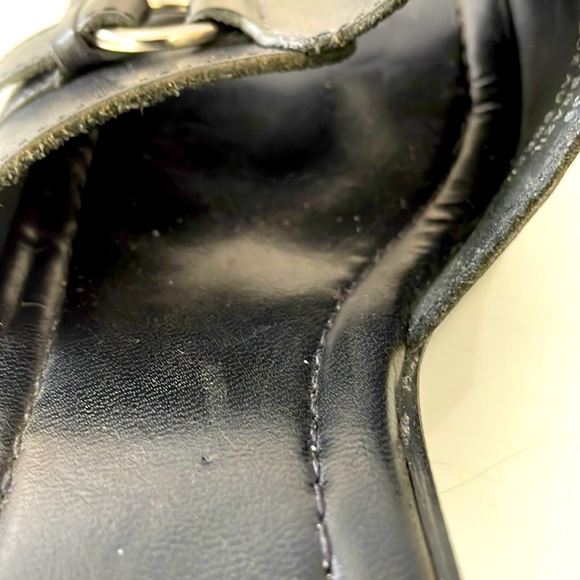 IDEA Ladies Open Toe Mules. Black Sandals. Wider Heel. Size 8. - Picture 11 of 14